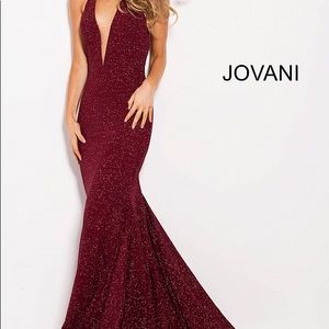 Burgundy Jovani Pageant/Prom Dress